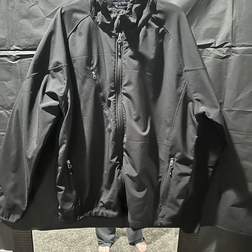 Port Authority Black Windbreaker Jacket